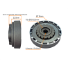 SPRZĘGŁO KPL. MOTOROWER MANUAL 4T 110, 125, Cross, Łoś, KING, Joly