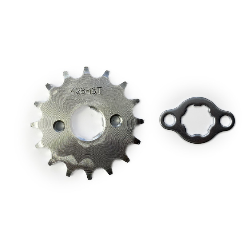 ZĘBATKA ZDAWCZA PRZÓD ATV 428-16 Z + ZABEZPIECZ (ŚR.20 mm)