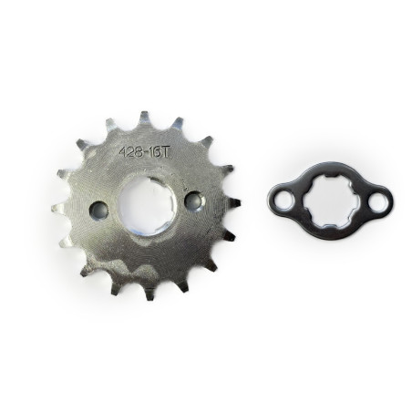 ZĘBATKA ZDAWCZA PRZÓD ATV 428-16 Z + ZABEZPIECZ (ŚR.20 mm)