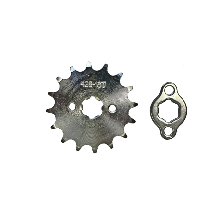 ZĘBATKA ZDAWCZA PRZÓD ATV 428-16 Z + ZABEZPIECZ (ŚR.17 mm)
