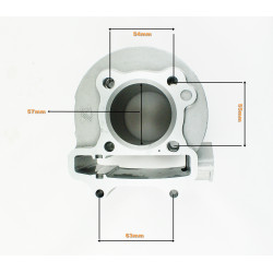 CYLINDER ATV 150CCM (57mm) (sw.15mm) KPL. -powietrze- ANH