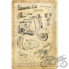 TABLICA PLAKAT 20x30 VESPA 22312