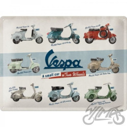TABLICA PLAKAT 30x40 VESPA MODEL CHART 23258