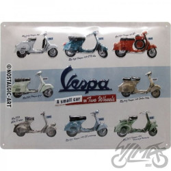 TABLICA PLAKAT 30x40 VESPA MODEL CHART 23258