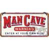 ZAWIESZKA 10x20 MAN CAVE WARNING 28064