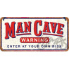 ZAWIESZKA 10x20 MAN CAVE WARNING 28064