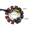 CEWKI ISKROWNIKA (STATOR) 11-ZWOJ. 152QMI/157QMJ GY6 125-150