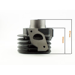 CYLINDER + GŁOWICA KPL. 2T 50CCM (40mm) sworzeń 10mm -  QUANTUM- ANH