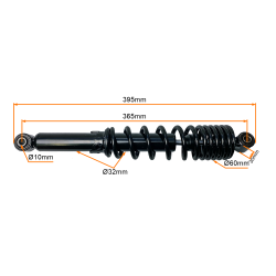 AMORTYZATOR TYŁ DŁ. 36,5CM ATV, CROSS grubość 60mm