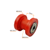ROLKA PROWADNICA NAPINACZA ŁAŃCUCHA CZERWONA 8mm ATV BASHAN SHINERAY LONCIN EAGLE