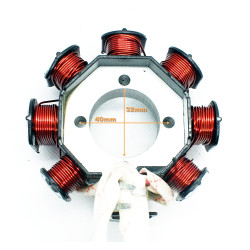 CEWKI ISKROWNIKA (STATOR) 8-ZWOJOWE ATV, BASHAN 200-250CCM 5-kabli