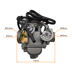 GAŹNIK GY6 125ccm 150ccm (śr.przep.22mm) KEEWAY, KYMCO, JUNAK, ROMET, ZIPP QUANTUM
