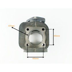 CYLINDER KPL. 2T + GŁOWICA YAMAHA BWS 70CC 47mm, sw. 10mm