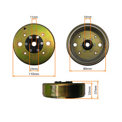 KOŁO MAGNESOWE-MAGNETO STATOR ISKROWNIKA 4T