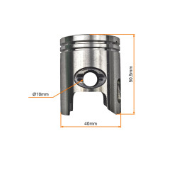 CYLINDER 2T 50CCM (40mm) (sw.10mm) KPL. QUANTUM JOG KEEWAY CPI ZIPP