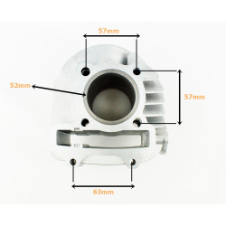 CYLINDER 4T GY6 125CCM (52mm) (sw.15mm) KPL. 153QMI - ARN, GENERIC, MATRIX