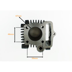 CYLINDER + GŁOWICA KPL. 70CCM (47mm) - MOTOROWER, ATV