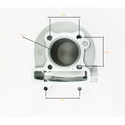 CYLINDER 4T GY6 180CCM (61mm) (sw.15mm) KPL. 152QMI
