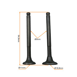 ZAWÓR SSĄCY I WYDECHOWY 50CCM 4T 139QMB