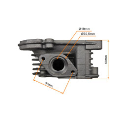 GŁOWICA 4T GY6 50CCM (39mm) KPL. Z ODPOWIETRZENIEM - ANH