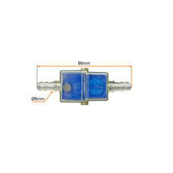 FILTR PALIWA - UNIWERSALNY - FAST FLOW wężyk 6mm NIEBIESKI Z MAGNESEM