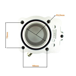 CYLINDER KPL. ATV 200 (63MM) - CIECZ