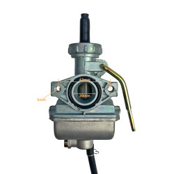 GAŹNIK MOTOROWER STREET ROMET ZK50CC - SSANIE RĘCZNE - metalowa dźwignia wlot 20mm p16mm