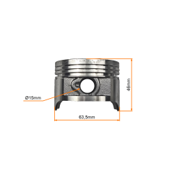 CYLINDER ATV 200CCM (63,5mm) (sw.15mm) KPL. - powietrze - CG200
