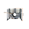 CYLINDER ATV 200CCM (63,5MM) sw. 15mm POWIETRZE KPL. wyższy