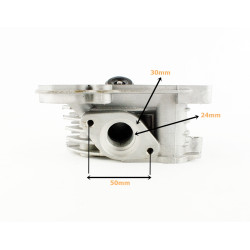 CYLINDER + GŁOWICA KPL. 4T GY6 80CCM (47mm) - Z ODPOWIETRZENIEM- duże zawory