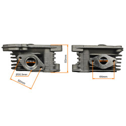CYLINDER + GŁOWICA KPL. 4T GY6 80CCM (47mm) - BEZ ODPOWIETRZENIA- ANH