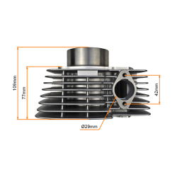 CYLINDER KPL. ATV 250 (69MM) - POWIETRZE BASHAN
