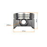 CYLINDER ATV 250CCM (67mm) KPL. -ciecz
