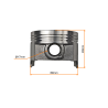 CYLINDER KPL. ATV 250 (69MM) - POWIETRZE BASHAN
