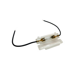 BEZPIECZNIK 12V 10A 6x30mm Z GNIAZDEM BEZPIECZNIKA - TYP II