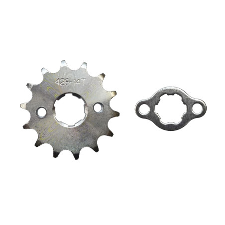 ZĘBATKA PRZÓD ATV 428-14Z + ZABEZPIECZENIE (ŚR.20mm)