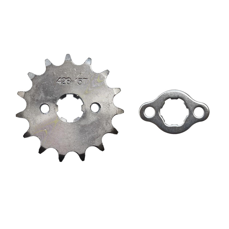 ZĘBATKA PRZÓD ATV 428-15Z + ZABEZPIECZENIE (ŚR.17mm) ZĘBATKA PRZÓD ATV 428-15Z + ZABEZPIECZENIE (ŚR.17mm)