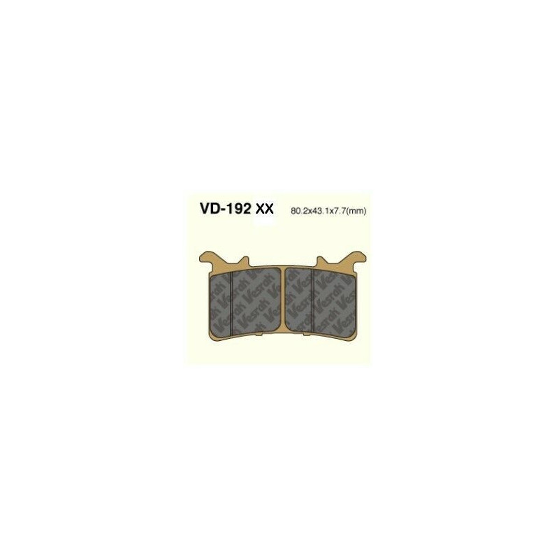 KLOCKI HAMULCOWE VESRAH VD-192XX KLOCKI HAMULCOWE VESRAH VD-192XX