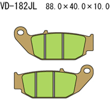KLOCKI HAMULCOWE VESRAH VD-182JL