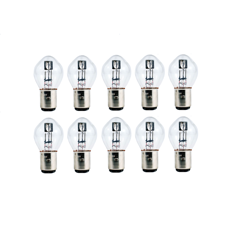 ŻARÓWKA LAMPY - BAŃKA PRZÓD 6V - 35W/35W - 10 sztuk ŻARÓWKA LAMPY - BAŃKA PRZÓD 6V - 35W/35W - 10 sztuk