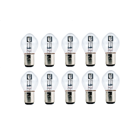 ŻARÓWKA LAMPY - BAŃKA PRZÓD  6V - 35W/35W - 10 sztuk