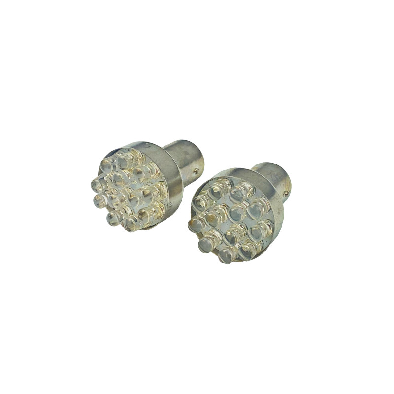 ŻARÓWKA LED BA15D 12V 1W CZERWONA - 2 szt. - BEZ ECE ŻARÓWKA LED BA15D 12V 1W CZERWONA - 2 szt. - BEZ ECE