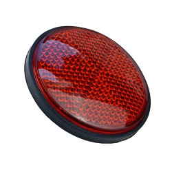 ODBLASK CZERWONY  OKRĄGŁY M6 śr.6cm