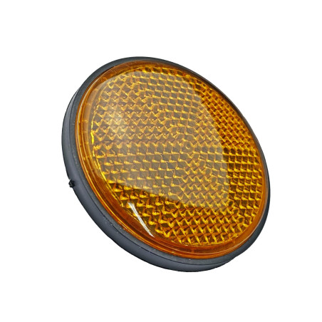 ODBLASK OKRĄGŁY POMARAŃCZOWY - M6 śr.6cm