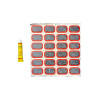 ZESTAW NAPRAWCZY PRZEBITEJ DĘTKI ŁATKI (24 szt.) + KLEJ 52x33mm