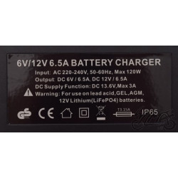 ŁADOWARKA AKUMULATORÓW 6V/12V 6,5A