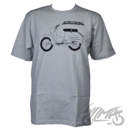 T-SHIRT SIMSON GRAU SCHWALBE BASIC L
