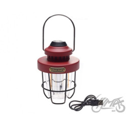 LAMPA RETRO CAMPING CZERWONA
