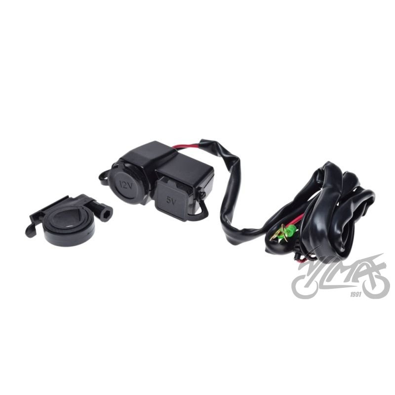 GNIAZDO ZAPALNICZKI + USB MOTOCYKL SKUTER ATV