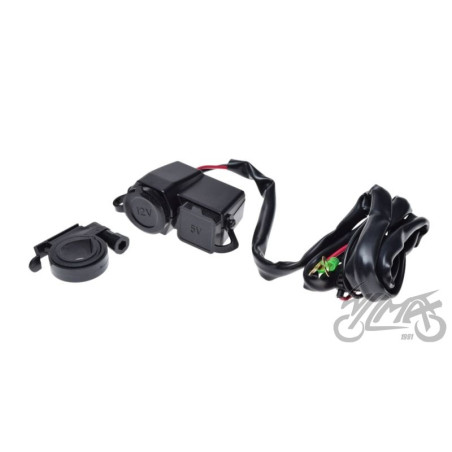 GNIAZDO ZAPALNICZKI + USB MOTOCYKL SKUTER ATV
